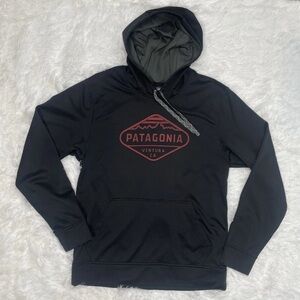 Patagonia Black and Red Men's Hoodie